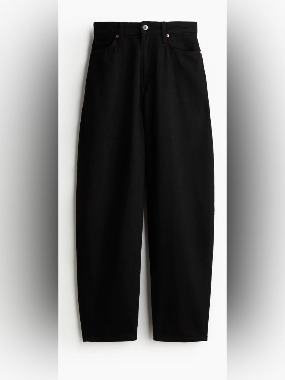 H&M Women's Black Barrel Jean